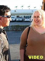 Looks can be deceiving as fattie Tina Rose gets her pussy fucked hard by a stranger in this BBW porn flick