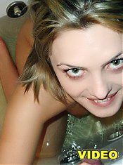 Lovely bbw ex girlfriend Dominika A and her fuck buddy hang out in the bathtub and engage in oral sex games