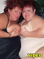 Louise and Mindy are hefty older ladies working together to work our stunt cock with their poons